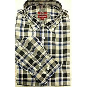 Merona Men's Shirt Size Small Plaid Tailored Fit Button Up Long Sleeve NEW